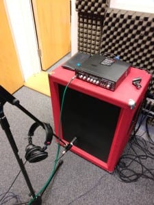 Bass amp with SM57 and D/I out